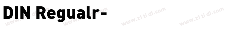 DIN Regualr字体转换